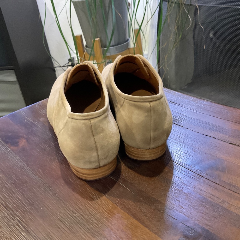 Pedro Garcia Gerti Flat Shoes Beige Suede size US 7/ EU37.5 - Picture 7 of 10